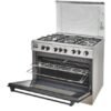 فرن غاز كيون 60*90 اشعال ذاتي استيل KFS9060AD