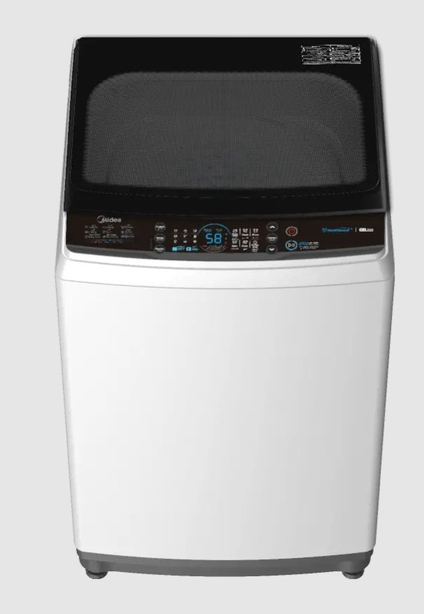 غسالة اوتوماتيك فتحة علوية مايديا 10 كيلو8 برامج ابيض MA200W100/WK-SA