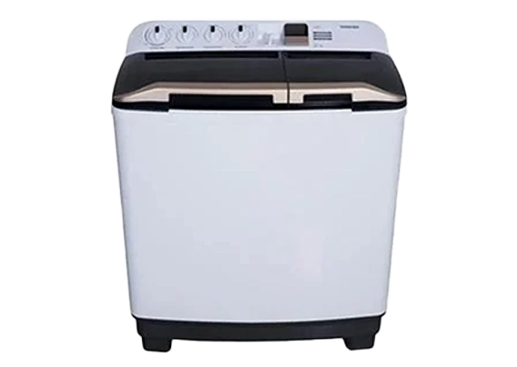 غسالة حوضين توشيبا 8ك(ابيض غطاء اسود) VH-J90WBB