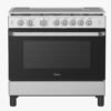 فرن غاز مايديا 5 عيون 60×90 استيل جوانب سلفر (شبك عريض) MFO-MG36LE(SS)K